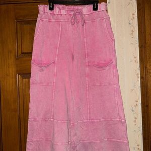 Easel Pink Wide Leg Pants